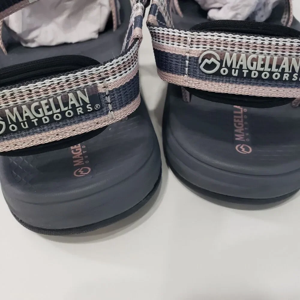 NEW Magellan Outdoor Women's Sandals, Pink, Grey, Black, Size 8 B